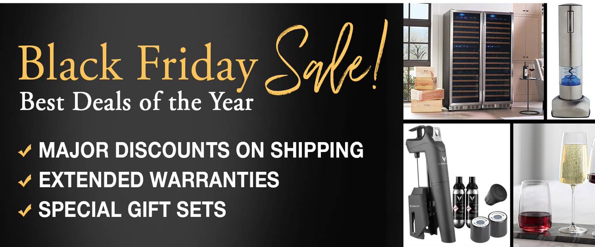 Don’t miss our Black Friday savings! Indulge in major discounts on shipping, extended warranties and special gift sets. SHOP NOW: iwawine.com/black-friday #blackfriday #winelovers #blackfridaydeal #holidaygifts
