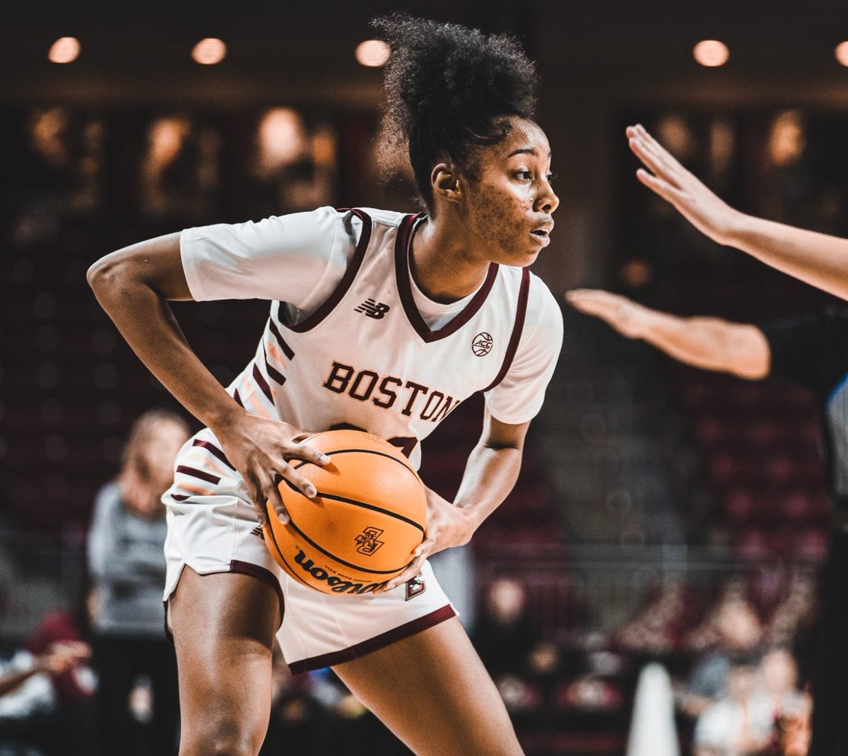 T'Yana Todd (Vaughan,ON) had 20 pts,5 rebs in 24 mins in @bc_wbb 52-42 win over Holy Cross. #CanBall
(PHOTO: Boston College Athletics)