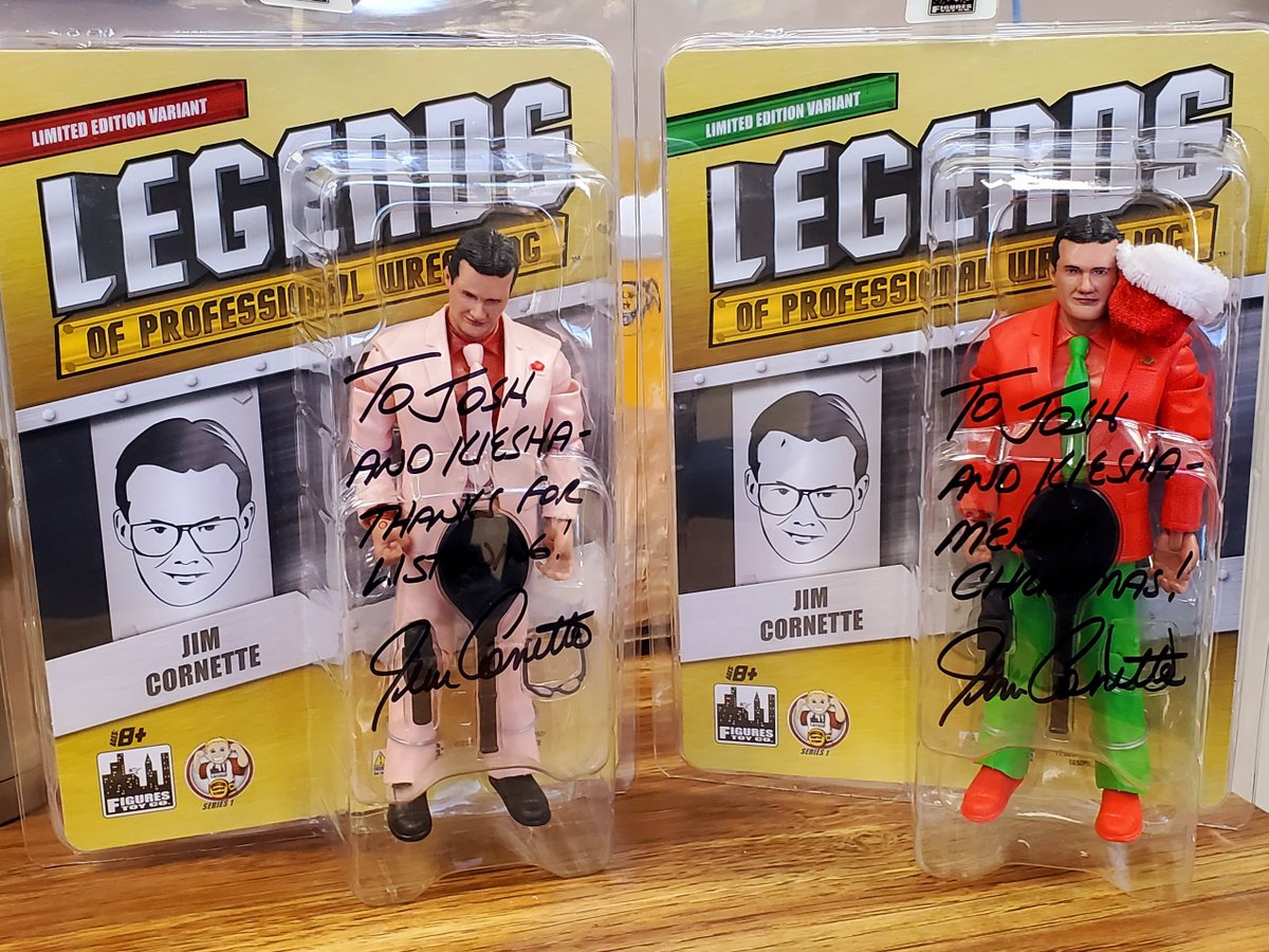 JoshD_TN's tweet photo. @TheJimCornette @GreatBrianLast @StaceyCornette 

Dear Santa Corny and elf Hotchkiss,

I received my figures today and love them but my OCD has had me trying to flip the hat back onto Santa Cornys head without opening the package for the past 2 hours. You've destroyed my psyche https://t.co/OyboItpl8f