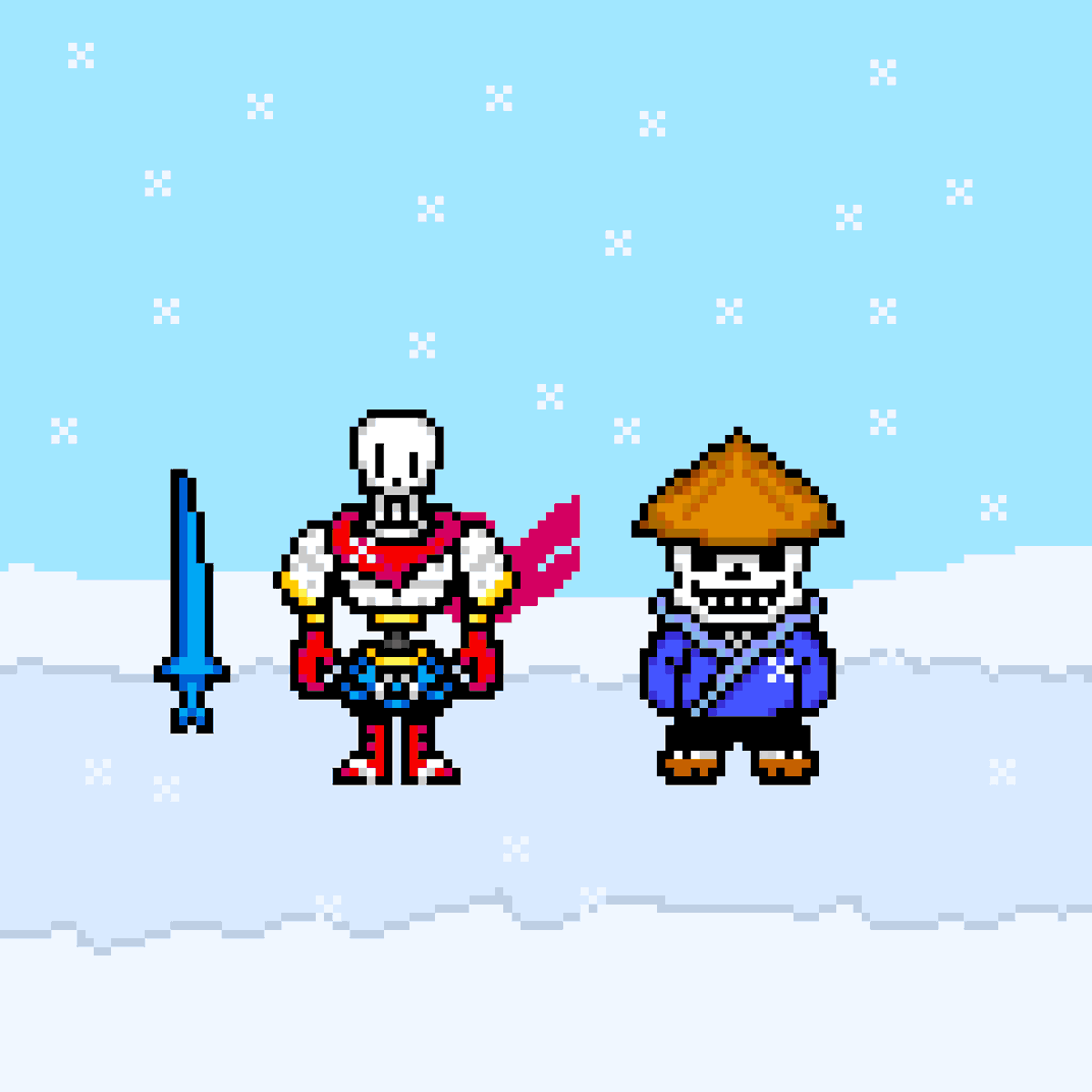 slymnlime's tweet photo. "Japantale" Sprites of the skele-bros including genocide route 
#undertale #undertaleAU #undertaleAU好きさんと繋がりたい #Japantale #sans #Papyrus #pixelart #pixelartwork #pixelartist https://t.co/bK5ZY9Bgy4