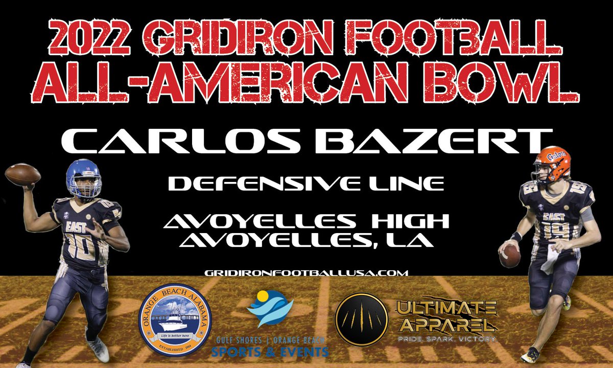 Invites for the 2022 Gridiron Football All-American Bowl Game on Dec. 27-30th in Orange Beach, AL. gridironfootballusa.com/lgf-bowl-game/ 

<a href="/CadenCampisi/">Caden Campisi</a> <a href="/CJay_Delone/">C.J Delone</a> <a href="/tooffixial/">Camren Lindsey</a> <a href="/cbazert_jr/">Carlos Bazert Jr</a> 

To accept your offer, send us a DM!!!