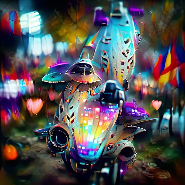 CorralCrypto's tweet photo. AI Spaceships by @annespalter are about to take off. #annespalter #cryptoart #aispaceships #aiart https://t.co/m54KJ2xUbG