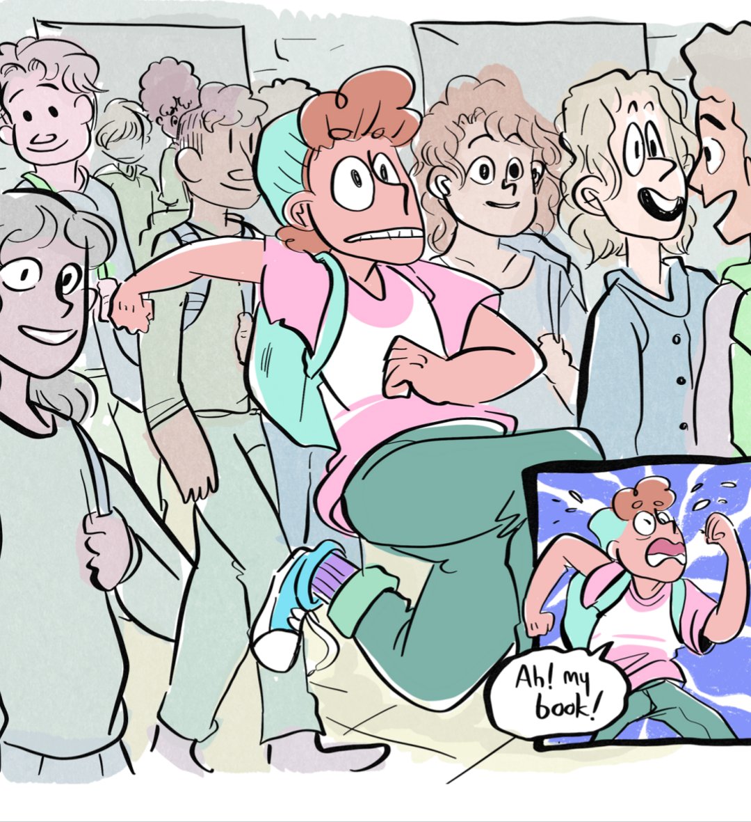 COMIC ART SILLY FACES EDITION 💜 #kidlit #middlegrade #comics #art
