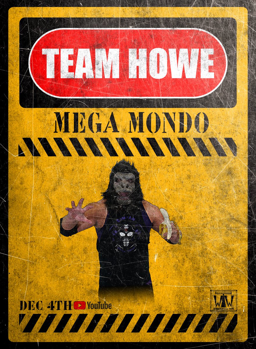 SmashMouthWWT's tweet image. 🚨🚨🚨 @MEGAAAAMONDO returns to the SmashMouth Jungle at #WWTSurvival as a member of #TeamHowe to fight for his long time friend!!! 🦍 #WinnerTakeAll

Dec, 4th on youtube.com/@WrestleWithTh…