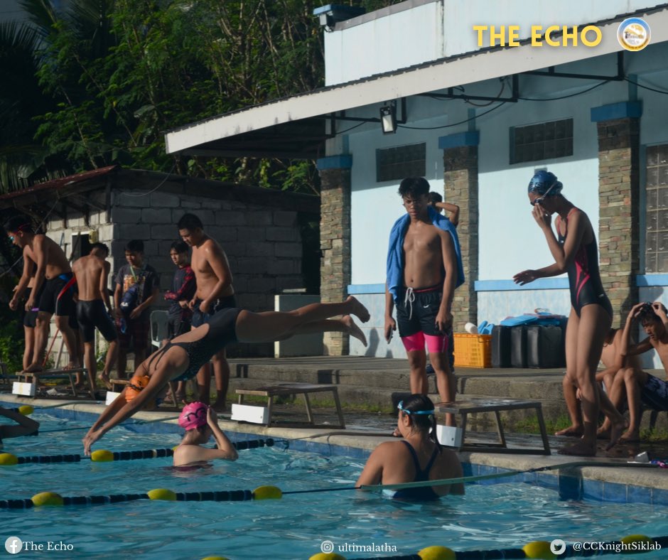 CCKnightSiklab's tweet photo. 𝗝𝗨𝗦𝗧 𝗜𝗡: Senior High School students from different strands start warming up for their swimming competition at Columban College - Barretto Inc. Hotel and Resort.
_______
W: Princess Eriane Tamayo
PJ: Alyssa Mae San Diego https://t.co/kPH92Jjj1W