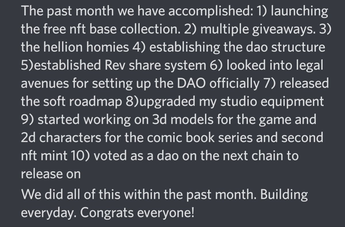 . <a href="/UndeadDAO/">Undead DAO - NFTS on #avax</a> will be a month old soon. We have accomplished so much already. #buildinbear