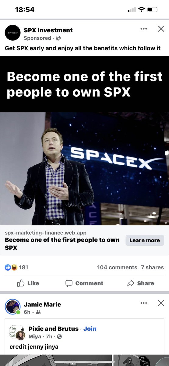 Rexvladimir's tweet photo. @elonmusk 

Not on twitter yet but someone is getting cheeky with their crypto marketing using you. https://t.co/0AhXW2Yq2u