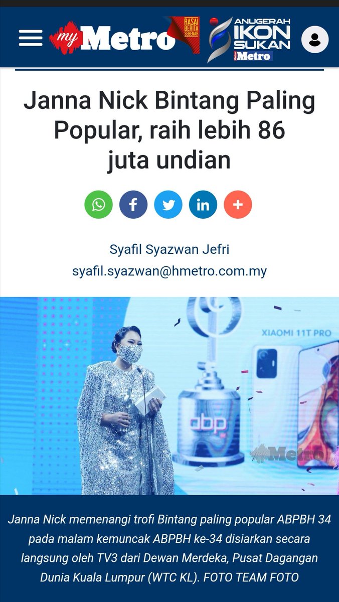 hanifsunan's tweet photo. Payah sangat bagi Janna Nick ja lah jadi PM https://t.co/os46RVSMSF
