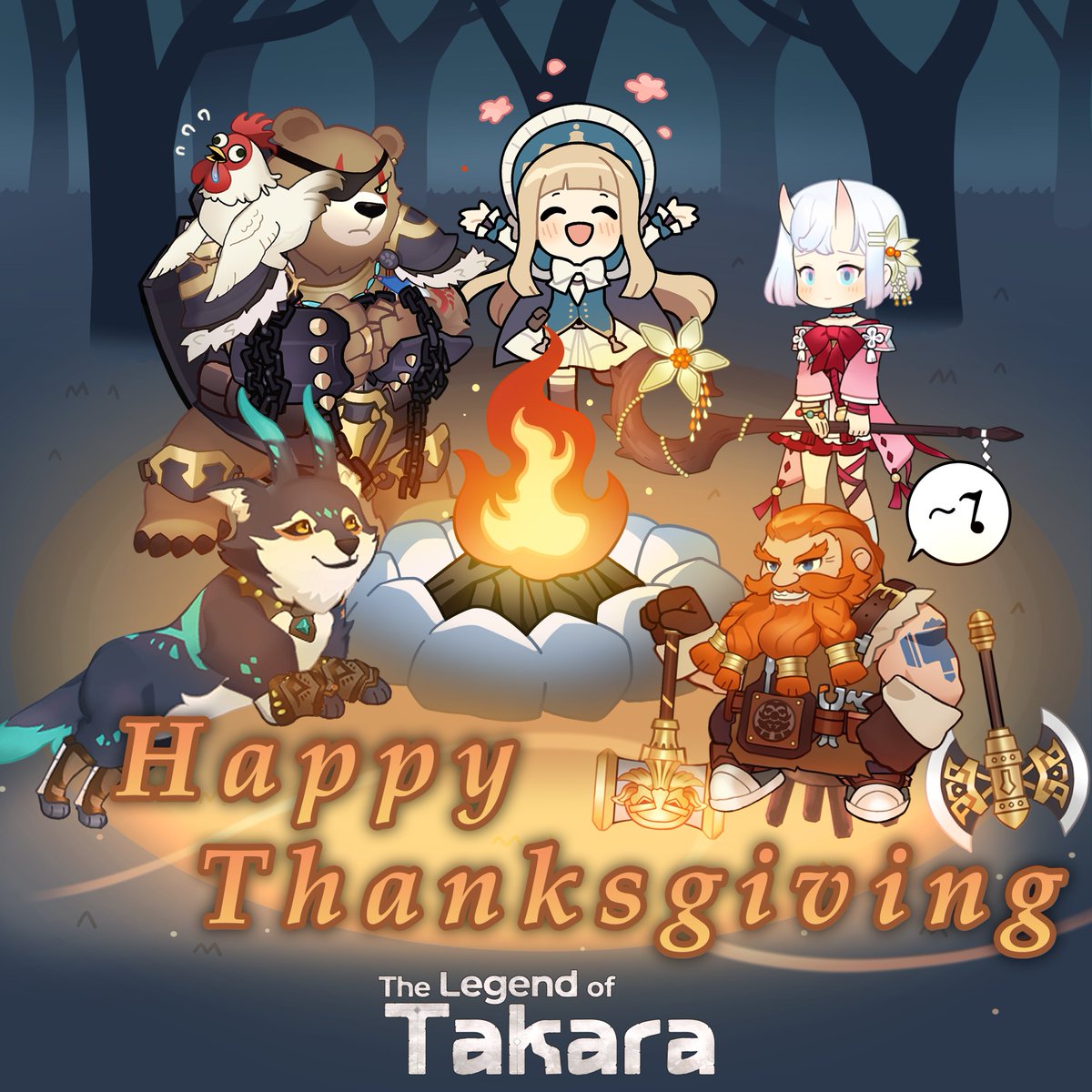 takaraLLD's tweet photo. Greetings, Adventurers!🌸
-
Happy Thanksgiving Day!
Wish you a very happy and blessed Thanksgiving!
-
#Thanksgiving #happythanksgiving  #Thanksgiving2022 
#TheLegendofTakara #RPG #cardgame https://t.co/AIX9AgXpQS