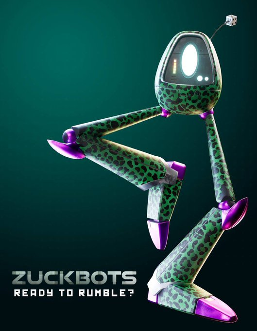 mypethooliga's tweet photo. Meet L3Gz… Legged &amp; Dangerous!

The ZuckBots are coming, are you ready? https://t.co/AGc5JO3xf2