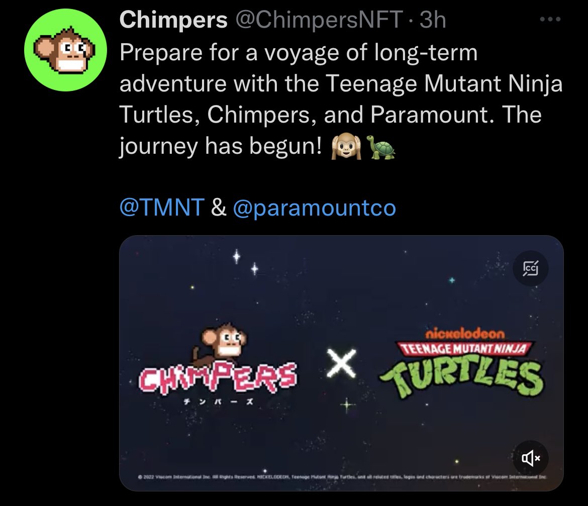 Probably nothing…👀🐢

<a href="/TMNT/">TMNT</a> 
<a href="/RecurForever/">RECUR</a>
<a href="/ChimpersNFT/">Chimpers Archived</a>
<a href="/nickelodeon_nft/">nickelodeon_nft</a>