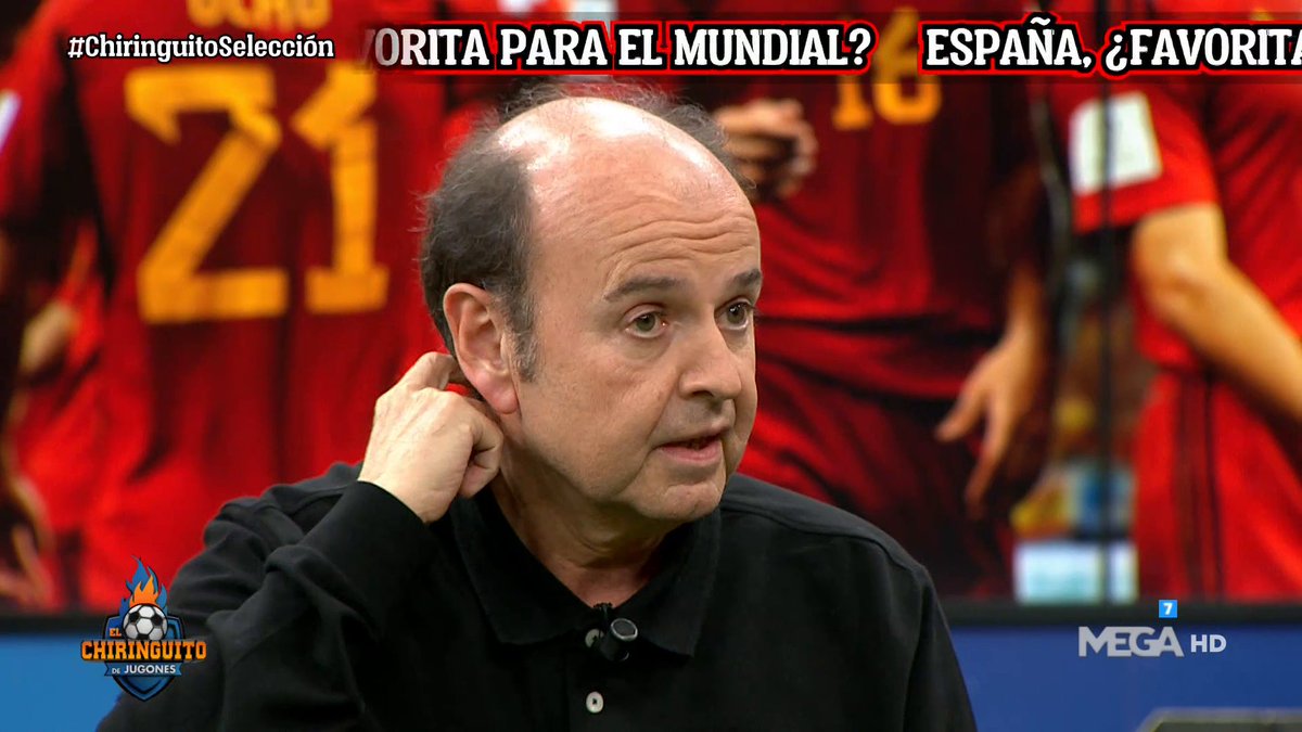 elchiringuitotv's tweet photo. 🥇New World Record: 15 segundos.

😅Lo que ha tardado @juanma_rguez en 'encender' a @lobo_carrasco. #ChiringuitoSelección https://t.co/pOb45Sj6cU