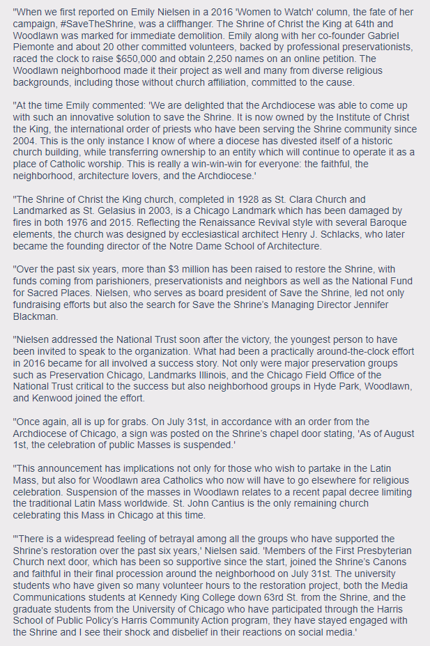 SaveTheShrine's tweet photo. “The Shrine, Beloved #Chicago #Landmark, #Endangered Again.” Thank you so much to @Pres_Chicago for featuring @ClassicChiMag's recent Shrine story so prominently in their October Month-in-Review Newsletter. Link: https://t.co/hkU6ayqlZ6

#SaveTheShrine #SeeTheShrine https://t.co/iaLCgFFIvY