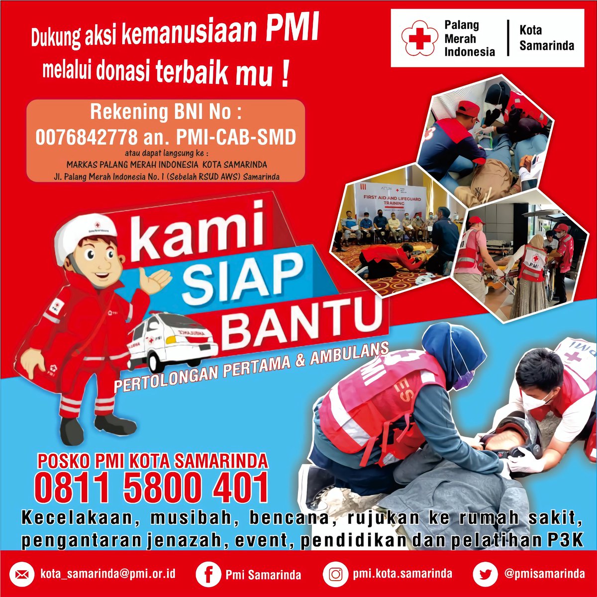 #SalamKemanusiaan
Dukung aksi kemanusiaan PMI dengan memberikan donasi terbaikmu

<a href="/PMIKaltim/">PMI Provinsi Kalimantan Timur</a> 
<a href="/samarindabase/">JUALAN JUMAT, SELAIN HARI ITU PP 🤬</a>  
<a href="/SamarindaUpdate/">Samarinda Update</a> 
#PMIKotaSamarinda
#PMISelaluBantu
#TerusTebarKebaikan