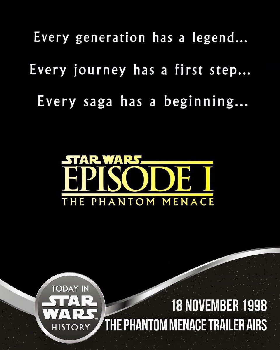 SoWizardPodcast's tweet photo. TWENTY FOUR years ago, THE EPISODE 1 TEASER! 

People taking 8 hours to download it!
People going to the movies to see it and leave!
Joey crying uncontrollably in the theater!

#StarWars #SoWizard #EpisodeOne https://t.co/lc7m8C06Kw