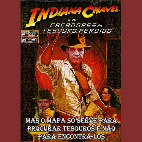 ChavesEChapolin's tweet photo. Mas o mapa é apenas para procurar o tesouro e não para o encontrar! 🙃😎🤣 #Chaves #Quico #MapaDoTesouro #humor #comedia #IndianaJones5 #sextou https://t.co/EXLW9vTBVn