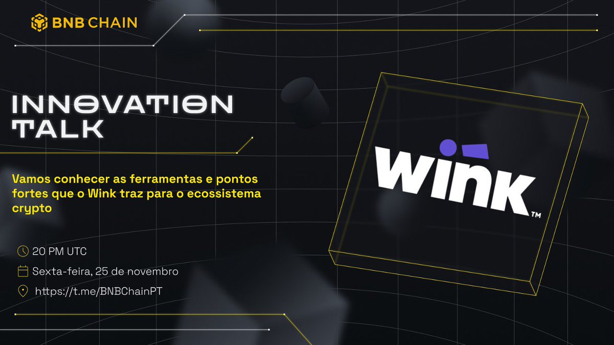BNB Chain (@bnbchain) on Twitter photo 🇵🇹Atenção comunidade portuguesa🇧🇷, junte-se ao próximo #InnovationTalk com a equipa de <a href="/0xWink/">Wink Financial</a> 📚
Não perca esta conversa e descubra todas as novidades deste projeto.
🗓️ 25 Nov 2022
⏰ 20:00 PM (UTC)
📍 t.me/BNBChainPT 🇵🇹Atenção comunidade portuguesa🇧🇷, junte-se ao próximo #InnovationTalk com a equipa de <a href="/0xWink/">Wink Financial</a> 📚
Não perca esta conversa e descubra todas as novidades deste projeto.
🗓️ 25 Nov 2022
⏰ 20:00 PM (UTC)
📍 t.me/BNBChainPT