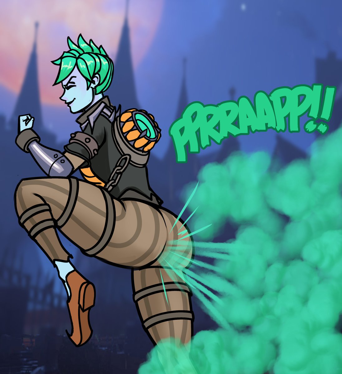 lolotron6's tweet photo. Spooky Tracer blowing out the back of her pants https://t.co/yB3dzEKxhO