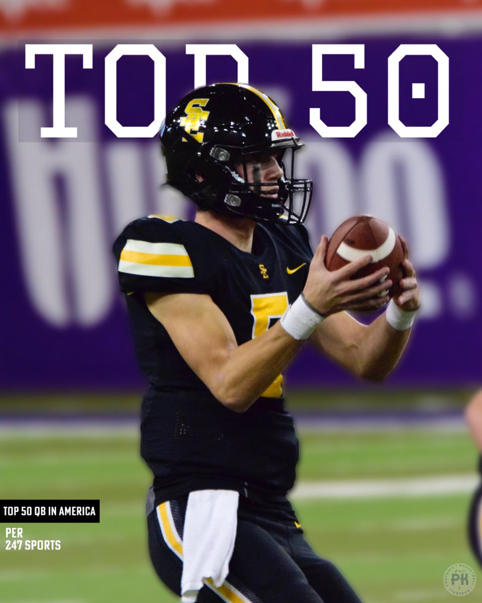 𝖙𝖔𝖕 5️⃣0️⃣

Connor Moberly has been ranked a three star and as a top fifty QB in the country by <a href="/247Sports/">247Sports</a>.

• 46th QB in the Country
• 7th Ranked Prospect in IA