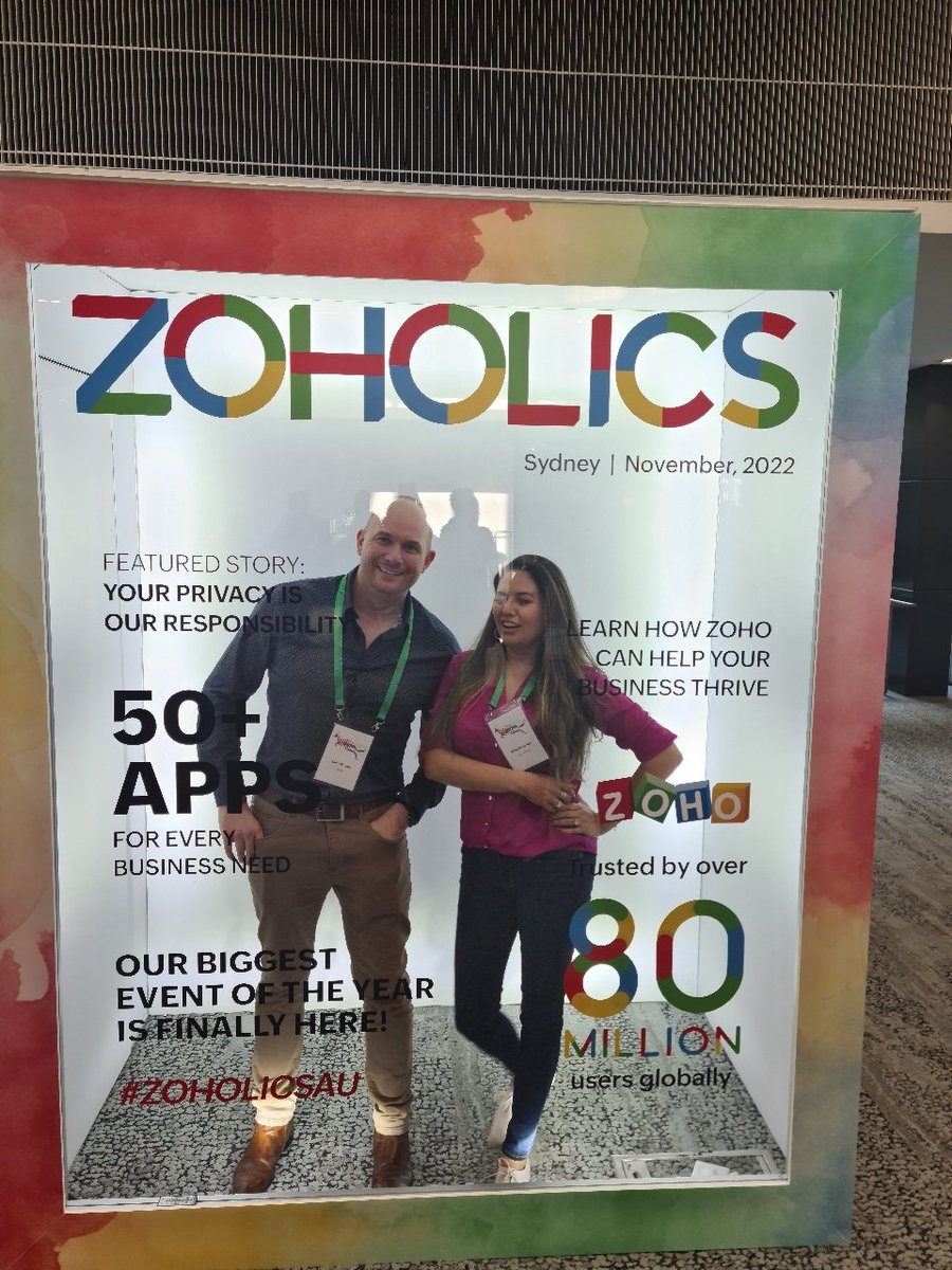 samdaynes's tweet photo. So great to catch up with old friends and make new ones at #zoholics @Zoho_ANZ https://t.co/0Geevsr4mv