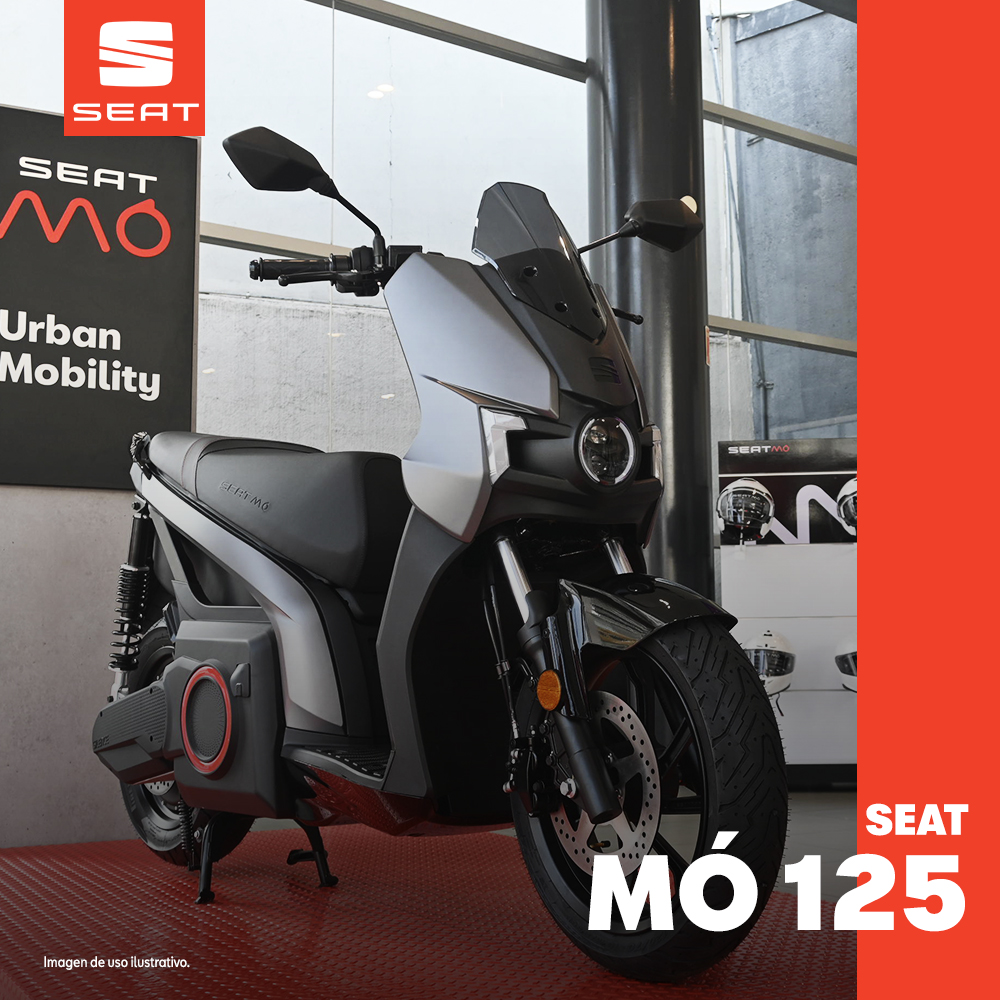 SeatCarOne's tweet photo. SEAT MÓ 125 con 3 Modos de Conducción, 125 km de autonomía, acelera 0-50km/h en 3.9 seg. Recorre tu camino con libertad y estilo. https://t.co/tZ3QazAqsy