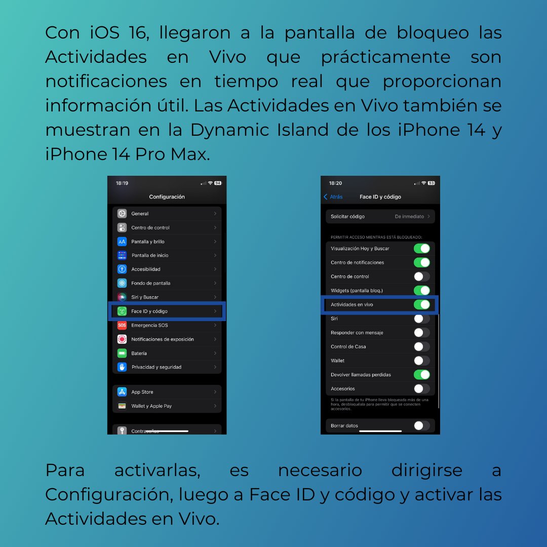 ServiceProMX's tweet image. ¿Conoces ya sobre las Actividades en Vivo en iOS 16?
Aqui te traemos unos ejemplos y como activar esta funcionalidad.
#liveactivities #ios16 #ios16features