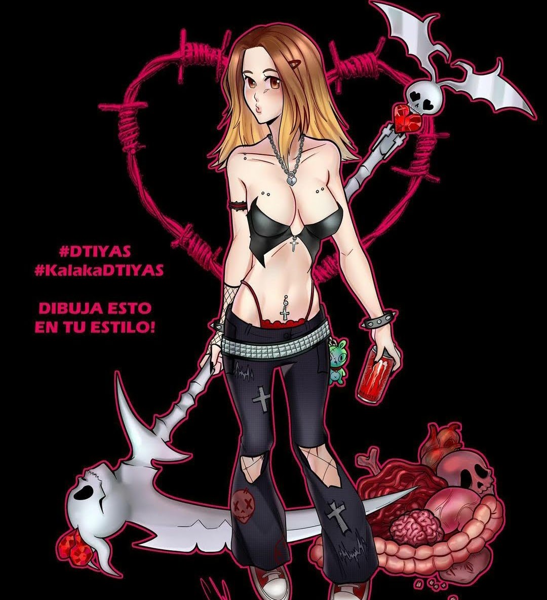 Armich19's tweet photo. Necesitaba hacer este #dtiys para probarme, necesito un cambio de coloreado y que mejor con este concepto del #kalakadtiyas de @PsychoKalaka  espero te guste :) https://t.co/YgE9UgItMp