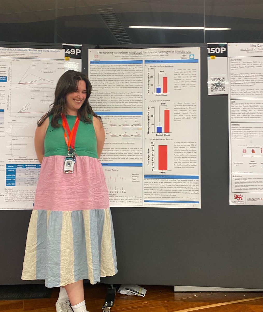 EliseCleary's tweet photo. Aaand that’s a wrap on my first conference! A huge thank you to @AuPhysiolSoc for the opportunity to present my work, to @drjamescrane for his continued support, and to all the amazing people i’ve met along the way! It’s been a blast 🧠🐀 https://t.co/7e426QbLW1