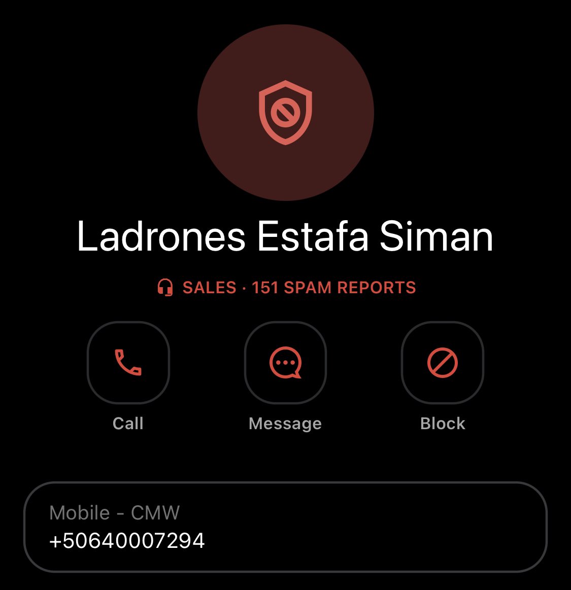 juandiegocampos's tweet photo. @lateachercr Me sale eso en Truecaller https://t.co/pEmv48d4A8