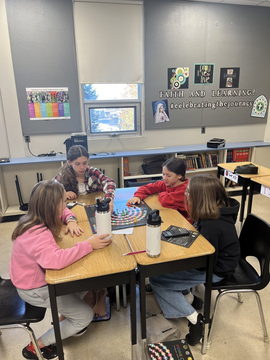 SarahBecker84's tweet photo. Learning all about the Math Game “Prime Climb” with some friendly competitions in Grade 7/8 @HolyNameofMary Thanks to one of our @HPCDSB Math Facilitators @MrsSarahEwing for sharing your love of Math! @mmecook3 @daledaze #strategies #mentalmath #collaboration https://t.co/gXNkWuXLPA
