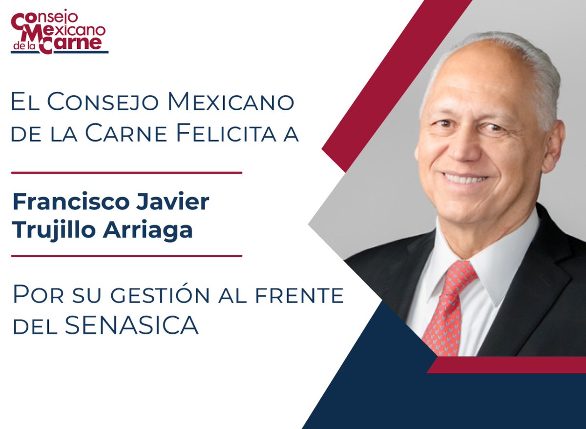 ConsejoMexCarne's tweet photo. El @ConsejoMexCarne reconoce a Francisco Javier Trujillo Arriaga por su gestión al frente del @SENASICA 
¡Éxito en sus próximos proyectos! https://t.co/HvEyM5Za3p