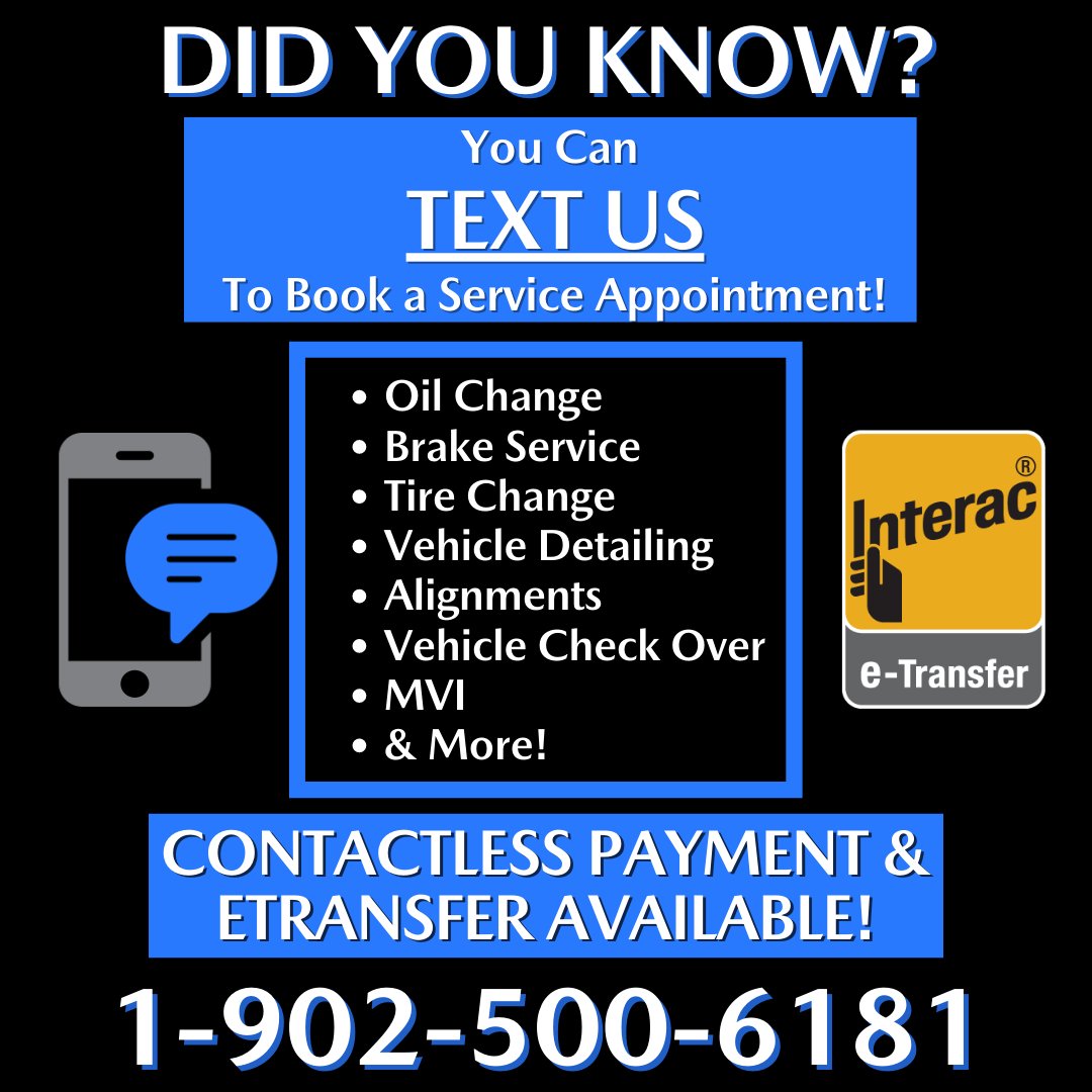 SydneyMazda's tweet photo. 📱📱📱
You can TEXT US  to make a service appointment!!
-
-
Have Questions?? We're here to help!!
-
-
PLUS, contactless payment &amp; e-Transfer available!
-
-
Monday-Friday 8am-4:30pm!
1-902-500-6181
#sydneymazda #sydneymazdaservice #mazdaservice #textus https://t.co/OV58JVqwyj