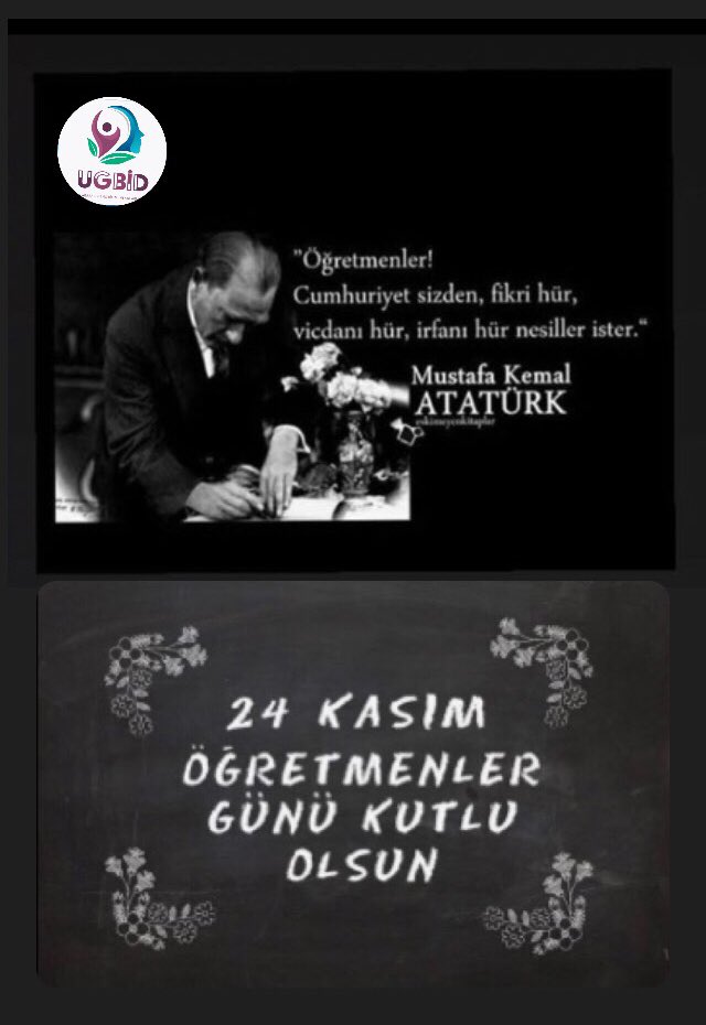 24 Kasım  Öğretmenler Günü kutlu olsun. Tüm Öğretmen camiamıza sevgiler, saygılar...
