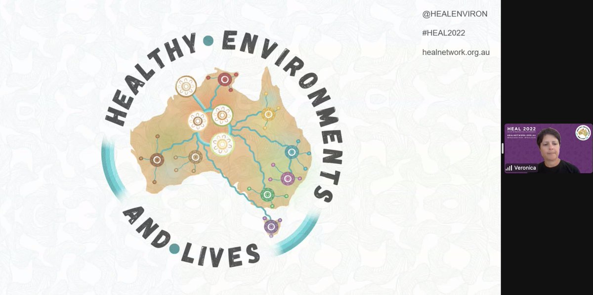 We're being welcomed by @DrVMatthews from the Quandamooka community, Minjerribah (Stradbroke Island), who heads @CRE_STRIDE and is co-chair of #HEAL2022. See her call to action in our preview: croakey.org/with-storm-clo…