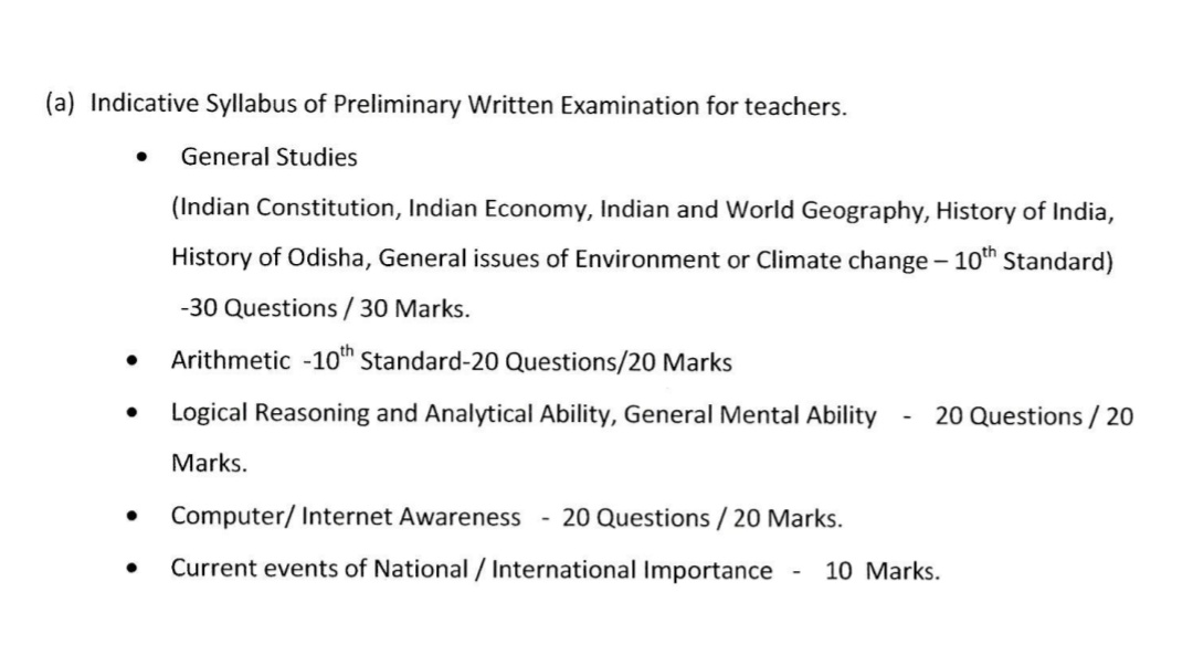 pravatiswain98's tweet photo. @LaxmidharSir @abhayips86 @CMO_Odisha @MoSarkar5T @abhayips86 @CMO_Odisha @MoSarkar5T  Respective Sir Please Release the Main Exam Marks Distribution for High School Teacher Exam &amp; Detailed Syllabus for the Prelims Exam. https://t.co/djYE4kQTEg