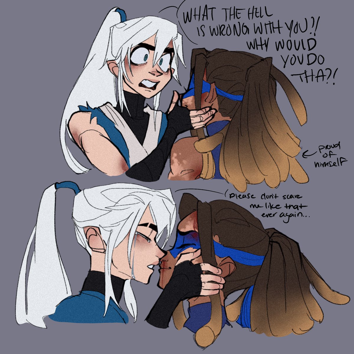 sketchyvero's tweet photo. A damn turtle and a bunny. That’s what’s happening #leosagi #leonardo #rottmntleo #rottmnt https://t.co/9VYcYRLUYX