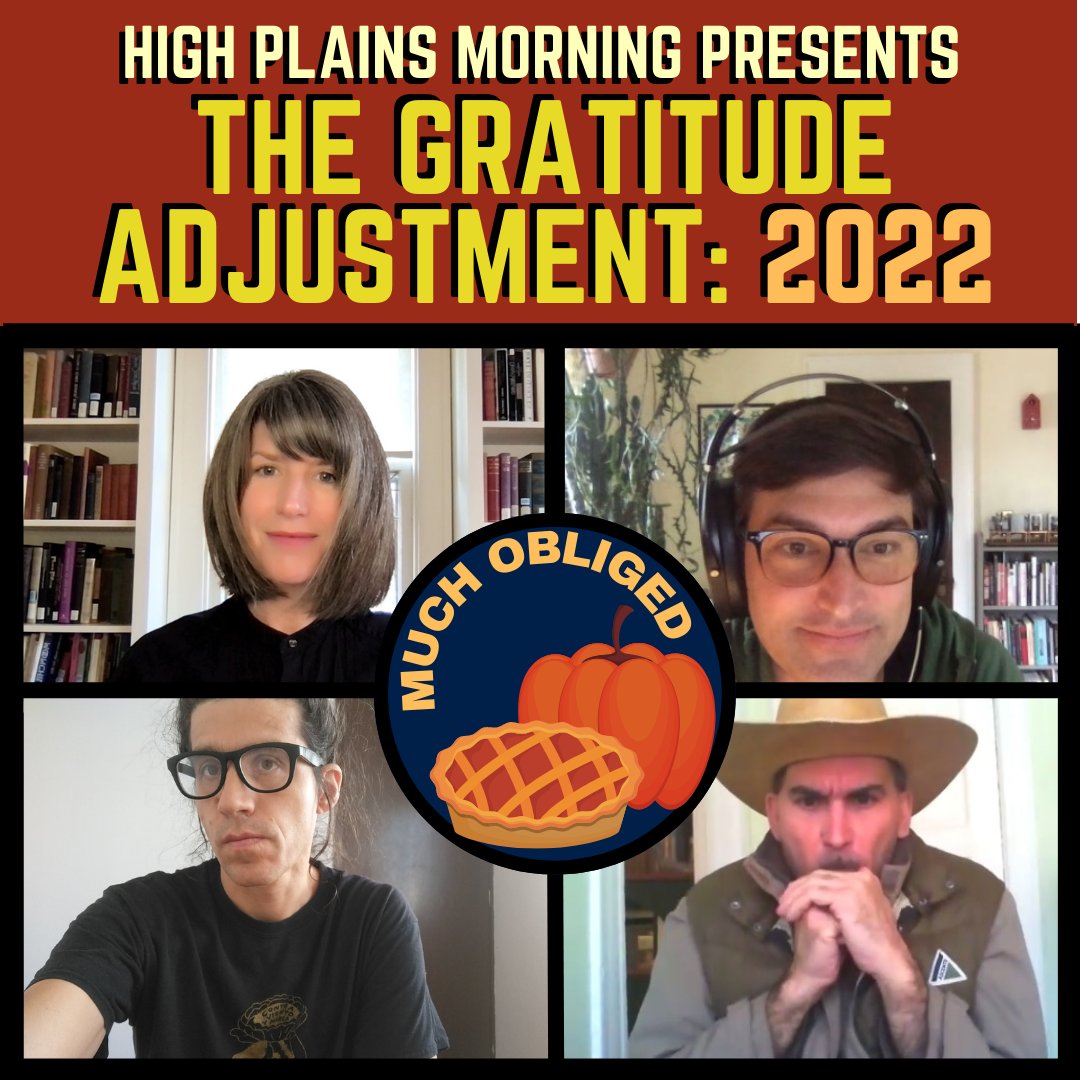 hppr's tweet image. Every Thanksgiving, "High Plains Morning" celebrates YOU, the HPPR listener, with a SPECIAL EDITION we call "The Gratitude Adjustment!" Tune in on Thanksgiving from 9a-12p CT for curated playlists from Jenny's turkey day pals: Kristin, Kaveh, Brian &amp;amp; Gabriel! 🙌GOBBLE GOBBLE! 🦃
