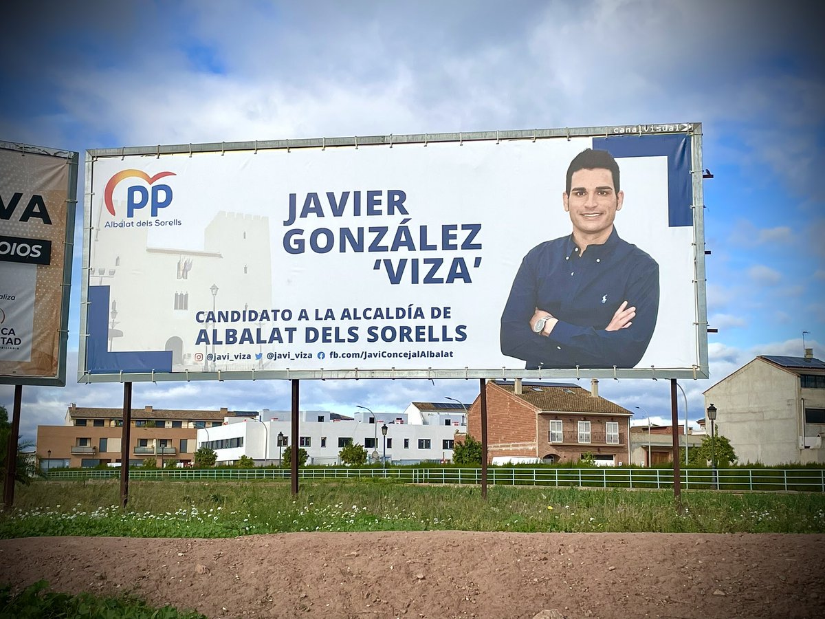 Así luce la entrada del pueblo de Albalat 💙