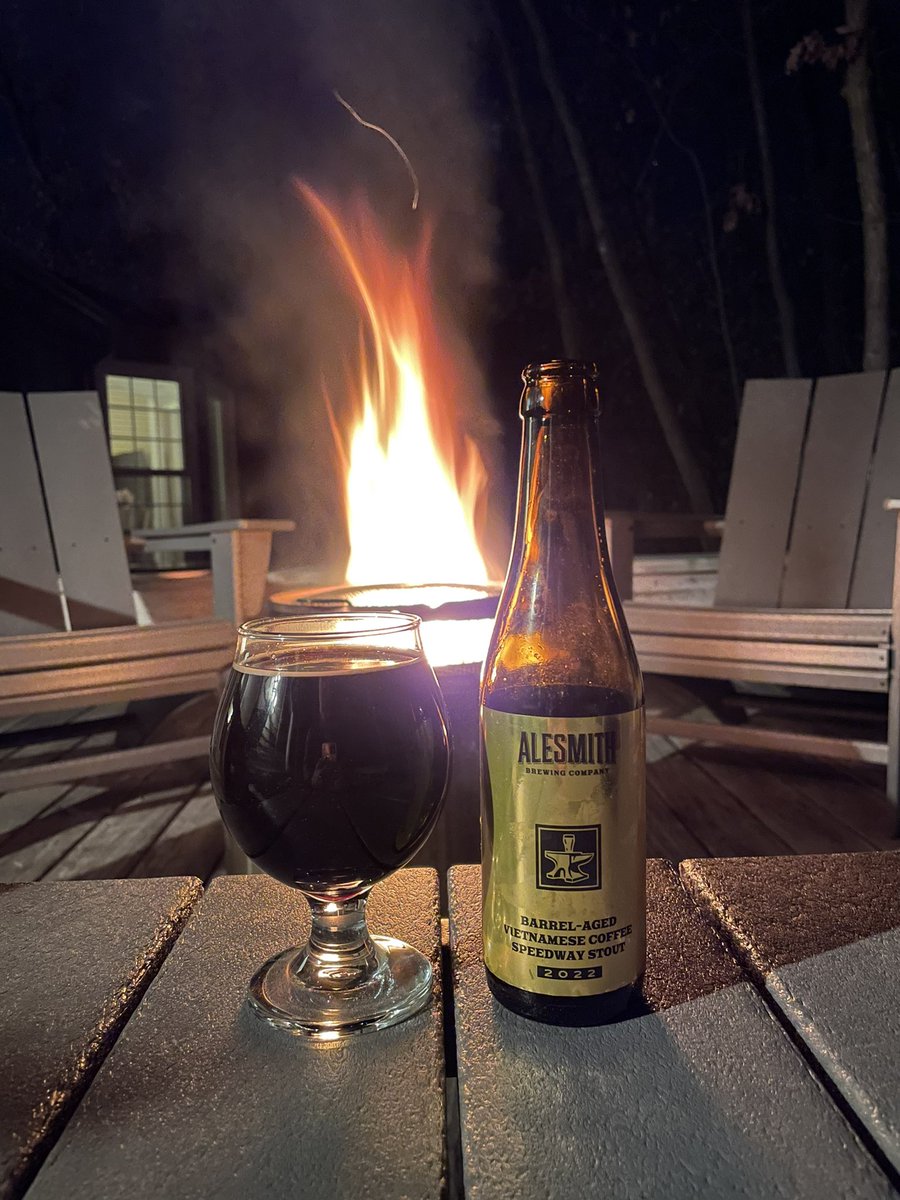 Happy Thanksgiving! What a fantastic beer!  Thanks to <a href="/AleSmithBrewing/">AleSmith Brewing Company</a> #speedwaystout