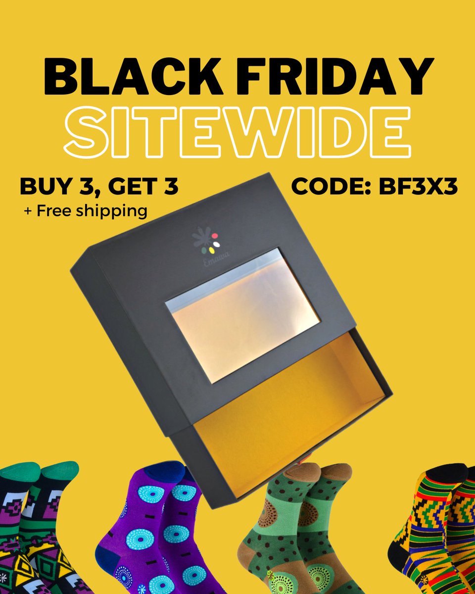 🚨🔥Black Friday is here and trust us when we say, "it doesn't get any better than this". Valid now until 11/26. #theculturedsocks

🛍️Buy 3 socks, get your next 3 FREE (+ free shipping) 😎.

🔗Link in bio
