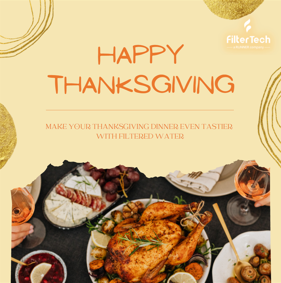 FilterTech_XM's tweet image. May your #Thanksgiving be stuffed to the brim with happiness and love!✨

Cooking with filtered water will make a noticeable difference, helps preserve foods’ natural flavors.🤩

Visit our website to learn more about #waterfiltration solutions👉: filtertechpurifier.com