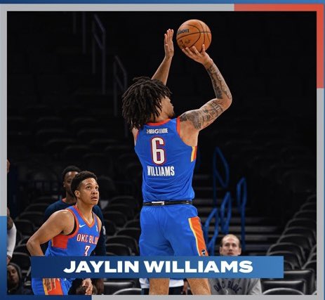 ProHogsHoops's tweet image. HUGE Night for @Jay_MWilliams_ with the OKC Blue!!!!

21 Points
13 Rebounds
8 Assists 

Almost a Triple-Double for the man!!!