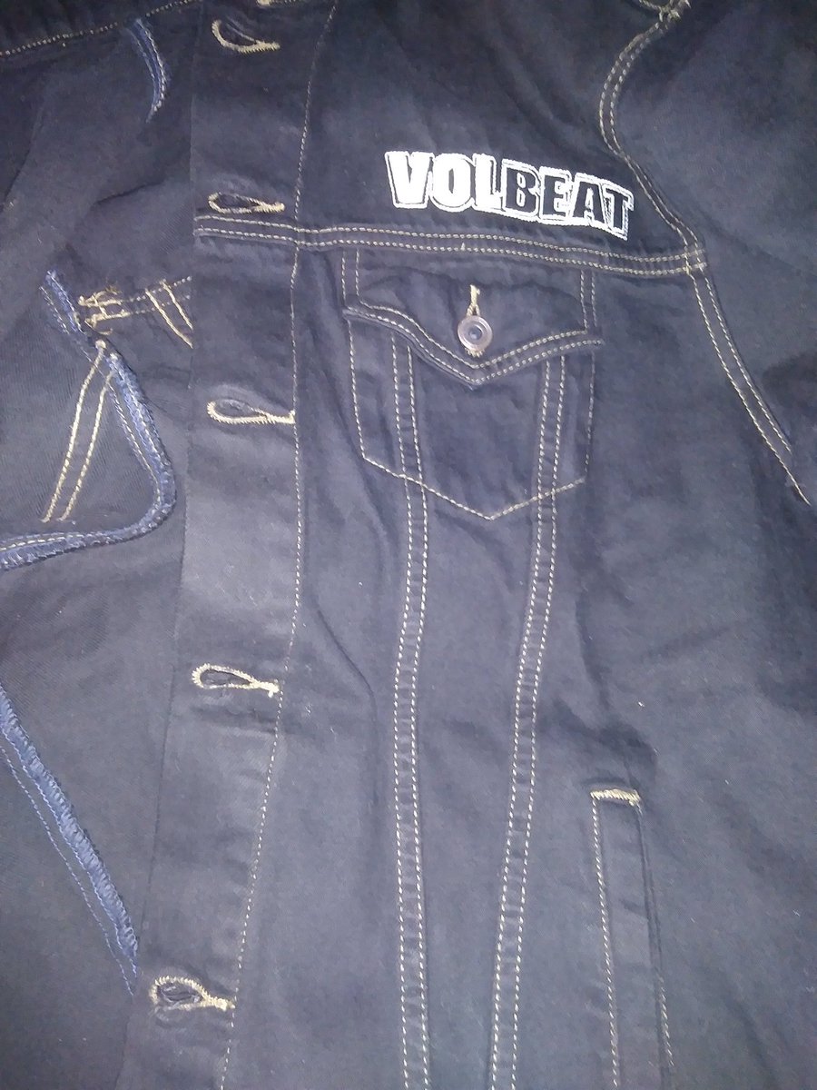 Got my jacket today plus the cool patches totally worth it THANKS @VOLBEAT