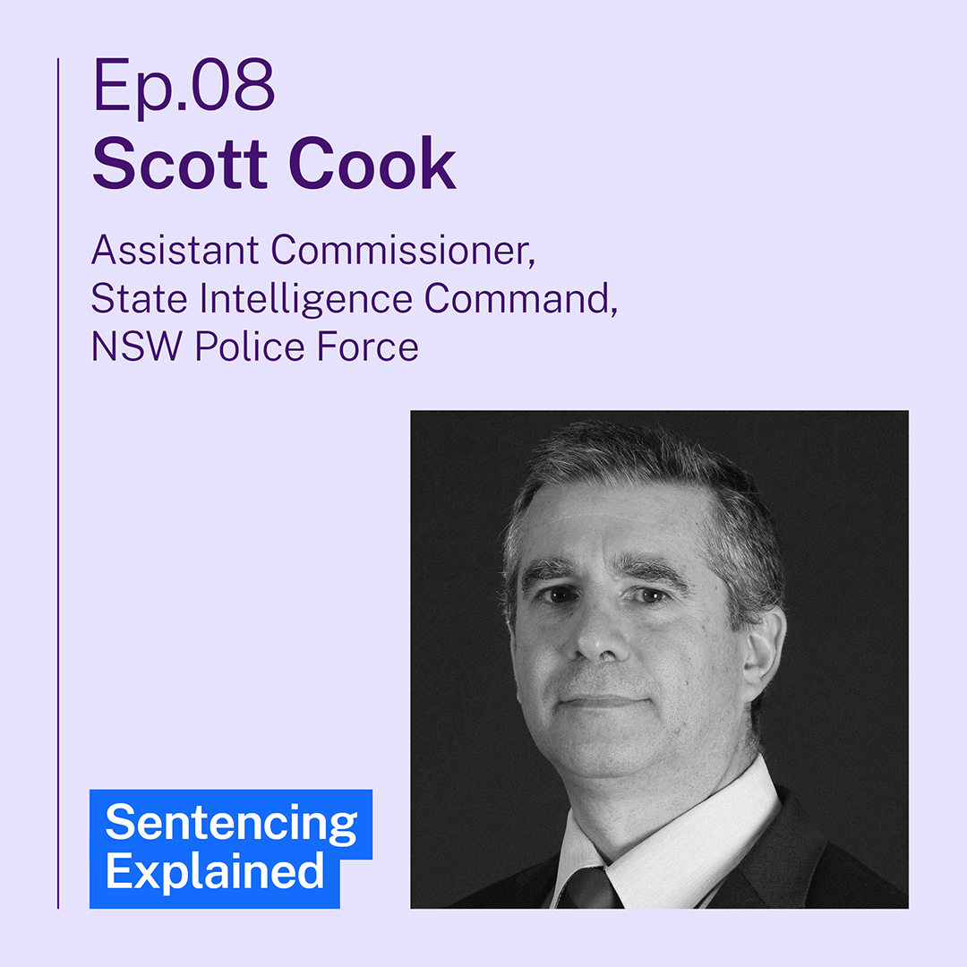 NSWSentCouncil's tweet photo. Take a deep dive into how the NSW Police Force contribute to sentencing in the latest episode of #SentencingExplained.

Assistant Commissioner Scott Cook joins us to talk about why discretion is a crucial part of policing. Listen in here: https://t.co/WRQkGWP1nO https://t.co/MLW11ynJm6