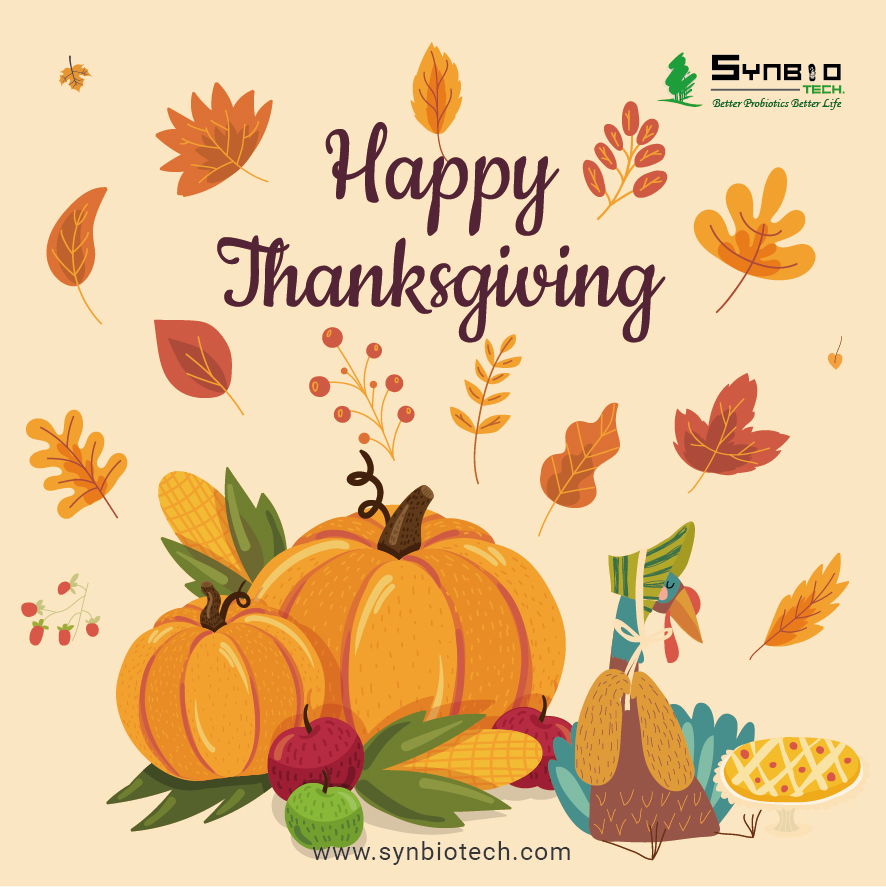 SynbioTechInc's tweet photo. Happy thanksgiving! 🍁
We are thankful for our amazing team, partners and clients with whom we work every day to provide the best probiotic solutions. 
May you and your families find much to be grateful for!❤️ 
#Synbiotech #thanksgiving #holiday https://t.co/coi8nnWmwc