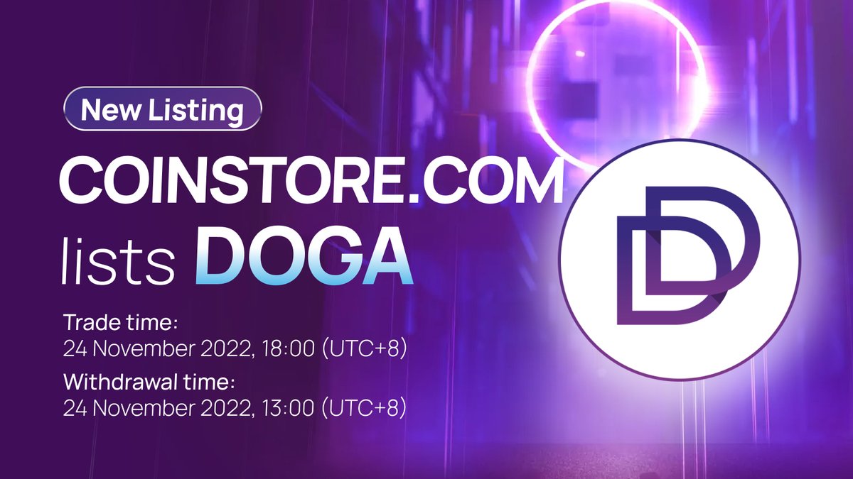 CoinstoreExc's tweet photo. 📢NEW LISTING

 @Dogami (DOGA/USDT) is going to list on #Coinstore!

Start buying, selling and trading DOGA with us 👇
Download the Coinstore app: https://t.co/73Tww3nksf

 #Cryptocurrency #NewListing #DOGA #DOGAtoken https://t.co/17RLTtYvdG