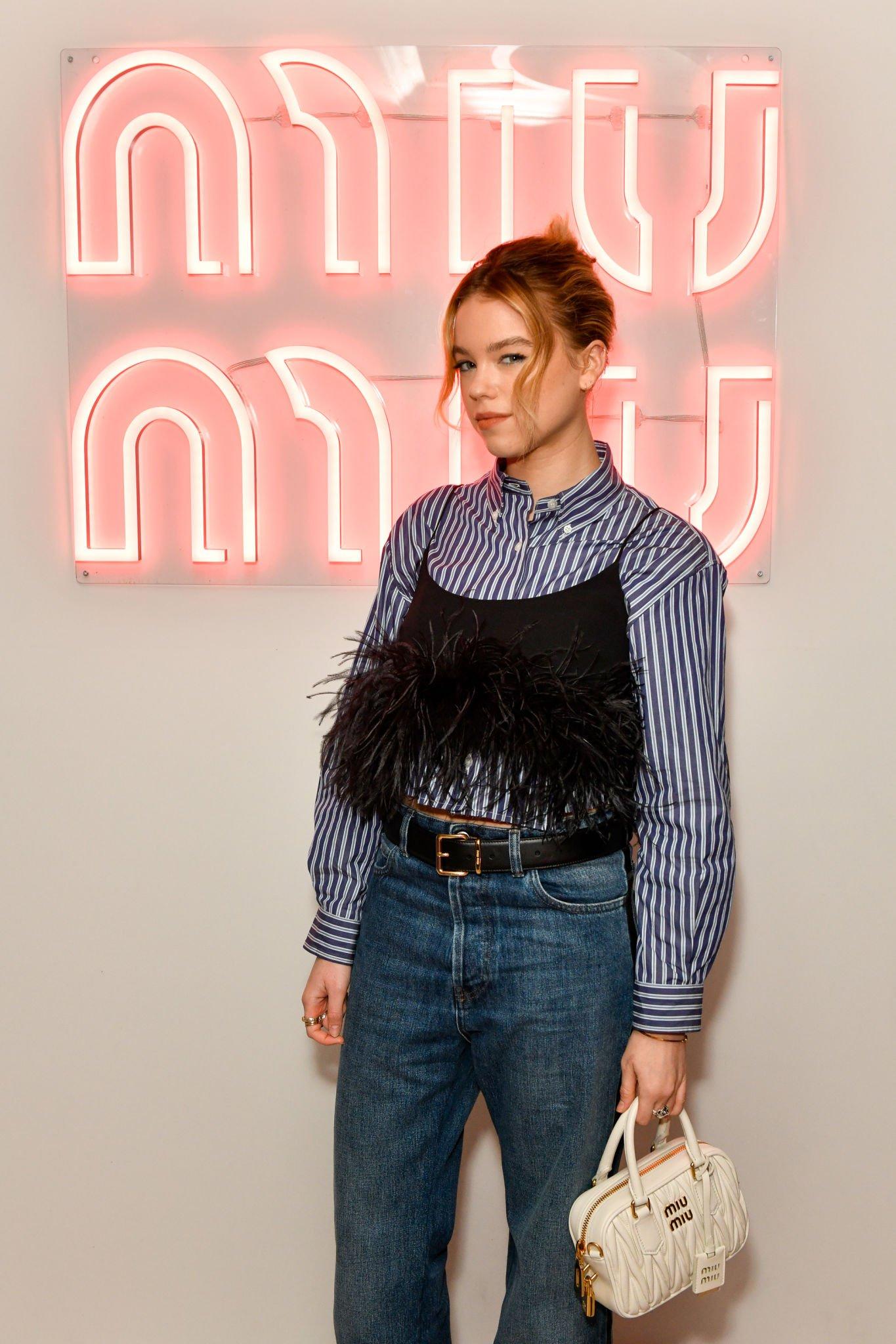 best of milly alcock on Twitter: "Milly Alcock attends the Miu Miu