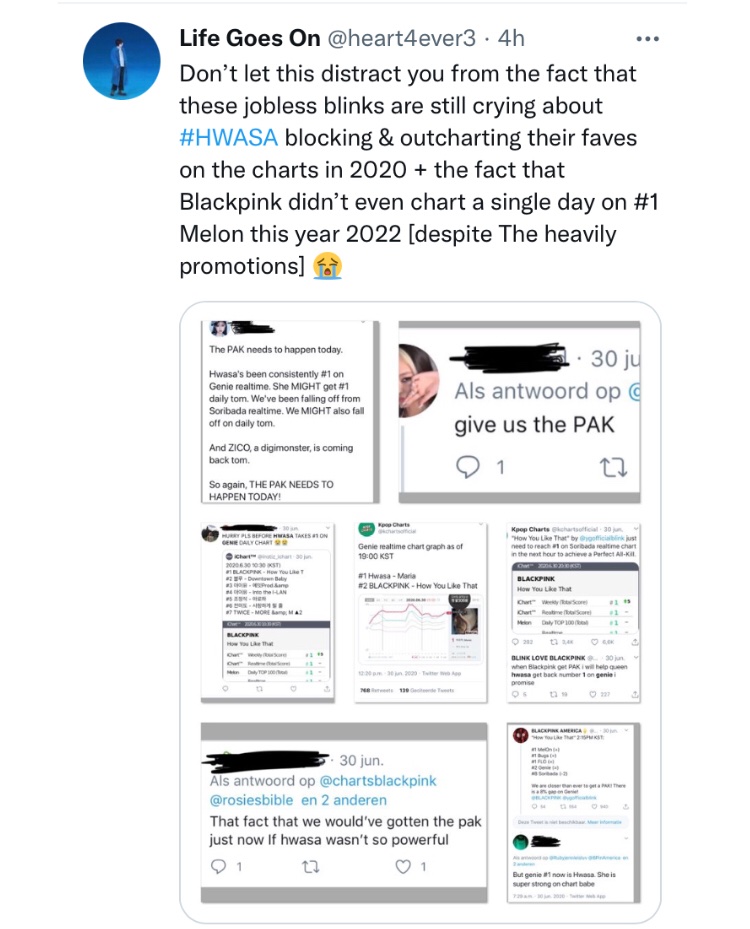 heart4ever3's tweet photo. @jnktoowell and this is how you clear an old ugly miserable obsessed jobless blink @jnktoowell that only gets hit tweets (clout) by namedropping BTS, MAMAMOO or TWICE 😭😂 https://t.co/h4jcdMmAkn