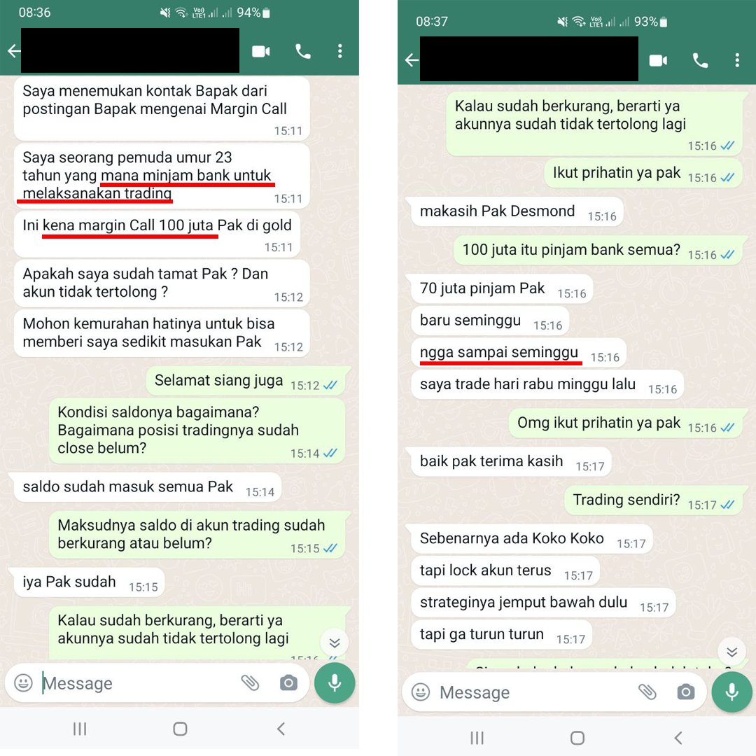 desmondwira's tweet photo. 100 juta lenyap ngga sampai seminggu!

Aturan penting dalam trading: pakai uang dingin
Jangan pinjam uang dari pinjol, bank lalu digunakan untuk trading apapun https://t.co/LL0DdCdITP