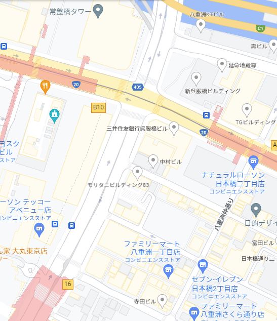 <a href="/_maeter/">メーテル</a> なるほど都道405の下を掘るつもりなのね鉄郎…この辺りに地下鉄駅のホームできると左からの大手町の地下道と右の日本橋駅の地下道と下からの東京駅の地下道が繋がるわね…